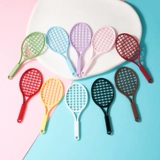 Металлическая теннисная маленькая реалистичная ракетка, подвеска, брелок, мобильный телефон с аксессуарами, «сделай сам»
