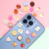 Маленькая игра с едой ручной работы, кремовый мобильный телефон, маленький защитный чехол, заколка для волос для маникюра, «сделай сам»