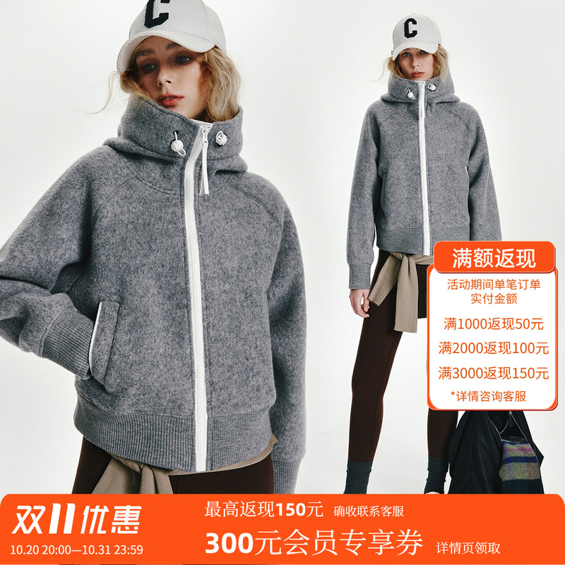 Wan Nian Shi Qian (Brand Name) Lamb Wool Double-Sided Fleece Thickened Warm Zip-Up Hooded Jacket Sweater Woolen Coat Wan Nian Shi Qian (Brand Name) Lamb Wool Double-Sided Fleece Thickened Warm Zip-Up Hooded Jacket Sweater Woolen Coat