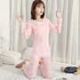 Học sinh Qiuyi Qiuku Bộ đồ cotton nữ thanh niên mặc đồ lót nữ mặc áo cotton dài tay phụ nữ mặc đồ bộ