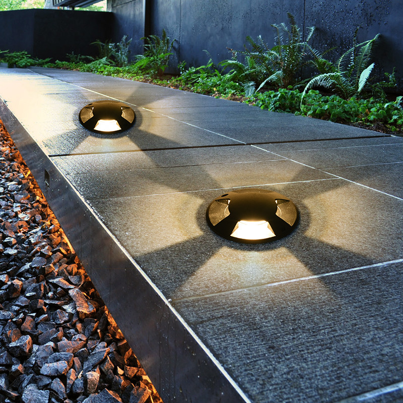 LED recessed floor lamp outdoor waterproof ground floor lamp outdoor ground lamp Spotlight Lawn Garden Courtyard Foot lamp 