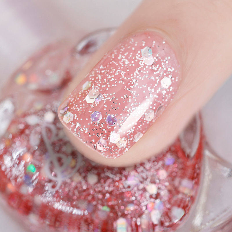 Children's nail polish color sequins environmentally friendly, non-toxic, tasteless, safe, peelable, and tear-free student girl no-bake set