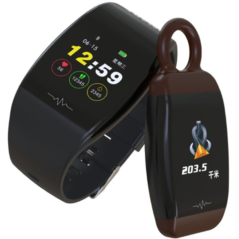 Smart Bracelet Pendant Disassembly Dual-purpose Large Color Screen Men and Women Dynamic Monitoring Sports Meter Running Waterproof Bluetooth Watch