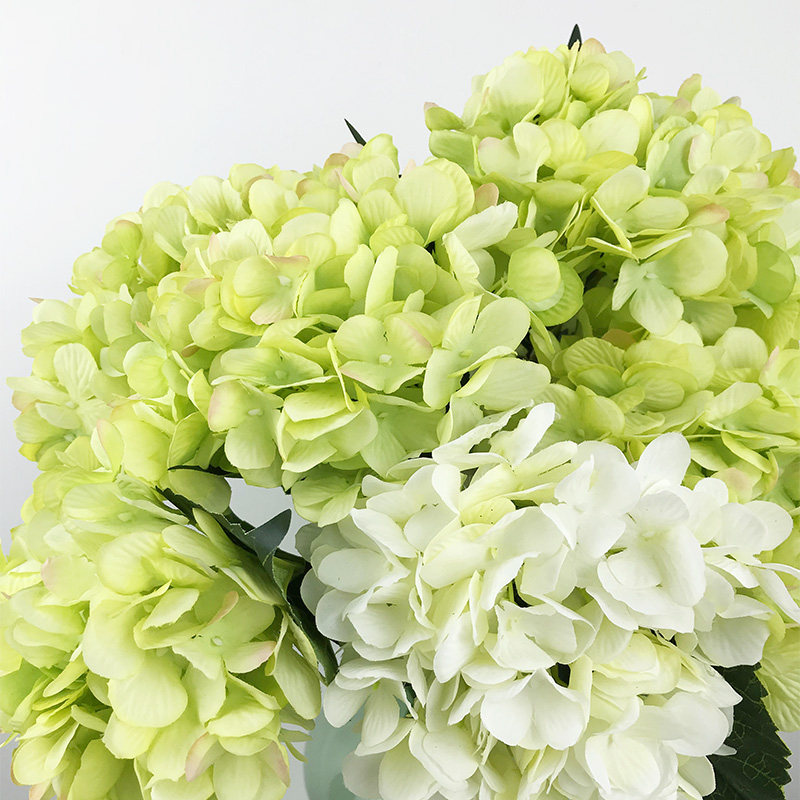 Hydrangea simulation flower fake flower living room decoration decoration flower drying flower wedding hand holding flower TV cabinet table flower decoration