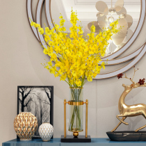 6 dancing orchid simulation flowers fake flowers living room decoration dried flower bouquet ornaments dining table flowers
