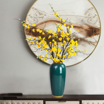 Chinese simulation plum blossom branch plum fake flower dried flower desktop flower living room porch home decoration floral furnishings
