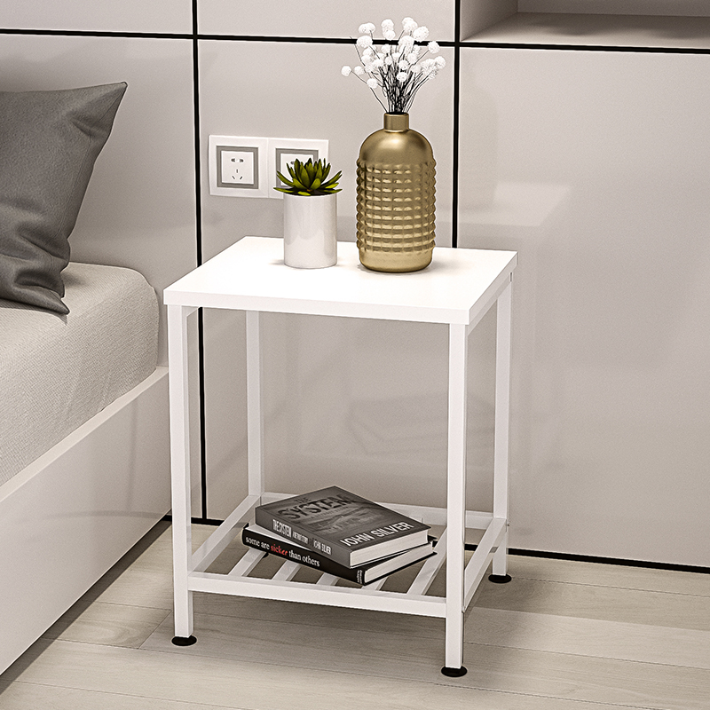 Minimalist Fashion Iron Art Bed Head Cabinet Simple Small Desk Bedroom Shelve Shelf Iron Art Bedside Small Table