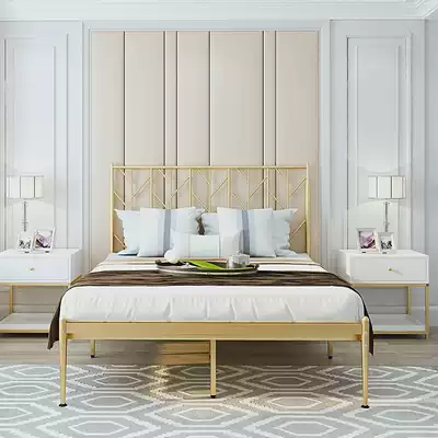 Nordic quality luxury wrought-iron beds 1 5 m 1 8 meters double bed and breakfast rental 1 2-meter single iron bedstead