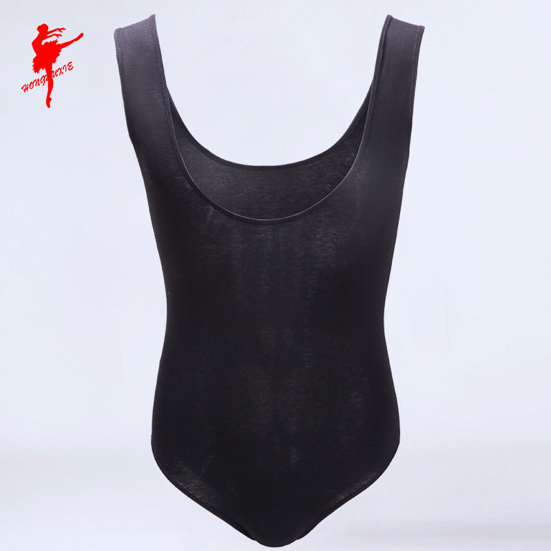 Red dance shoes cotton ballet practice suit Men's jumpsuit men's children's dance tights vest body suit 5409