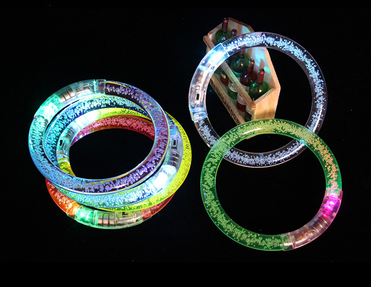 Acrylic Flash Bracelet Bracelet Cartoon Projection Finger Light Ring Light Party Party vòng đeo tay nam