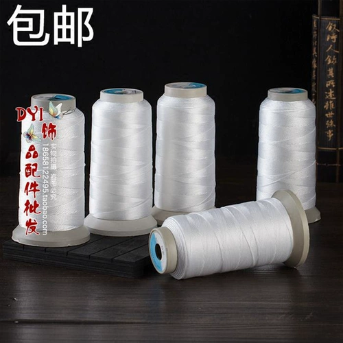 Бесплатная доставка жемчужного ожерелья 𫔀 специальная нить белого цвета, 6 нитей, 9 нитей, нить для бисера, ювелирные аксессуары ручной работы, плетеная веревка