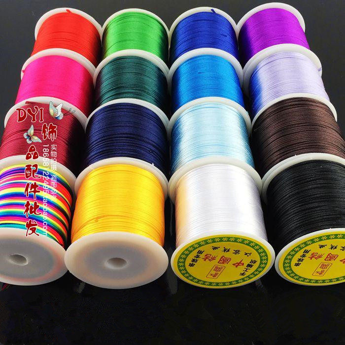 Chinese knot red rope No. 5 line diy hand-woven accessories material bracelet slippers braided rope pendant lanyard