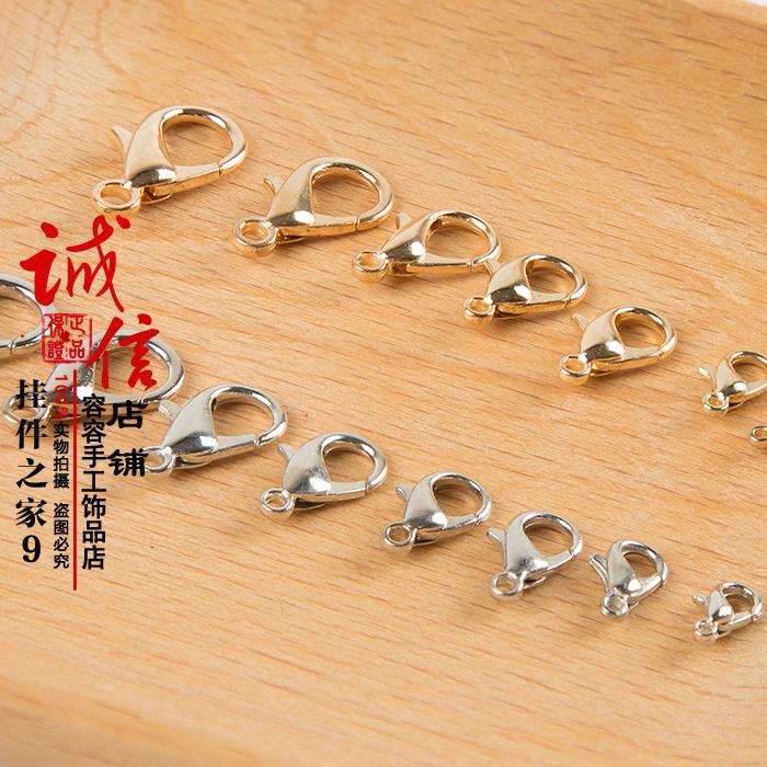 Handmade phụ kiện trang sức chất liệu vòng chân đính cườm tôm hùm khóa vòng cổ đeo một vòng đeo tay với một mặt dây chuyền khóa - Vòng chân vòng chân titin ko gỉ