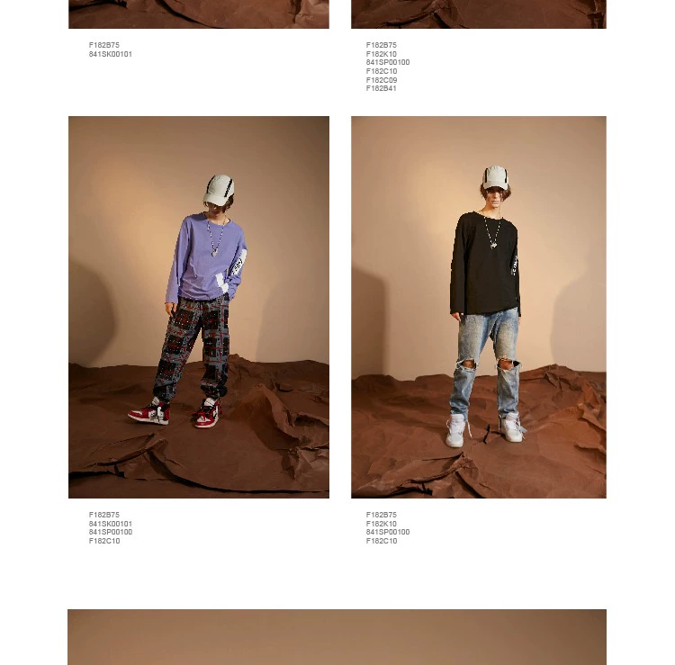 [FLAM cửa hàng trực tuyến chính thức] thương hiệu quốc gia hip-hop thủy triều FYP vài vòng cổ in offset cơ sở áo thun dài tay áo thun đen nam