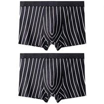 Quality two dress mens underwear Modale summer pure cotton crotch fabric mens flat corner pants youth Sexy mid-waist