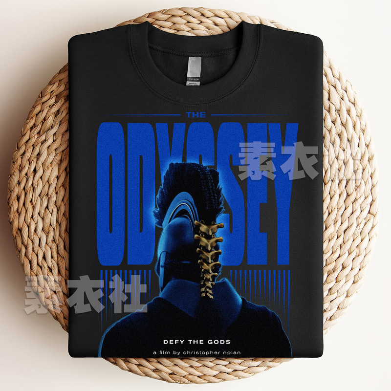 Odyssey Epic Movie Merchandise the Odyssey Christopher Nolan T-Shirt Cultural Shirt Pure Cotton Odyssey Epic Movie Merchandise the Odyssey Christopher Nolan T-Shirt Cultural Shirt Pure Cotton