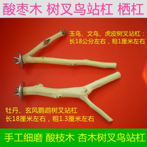 Spina Date Wood Station Bar Tree Fork Standing Bar Sand Stick Grinding Claw Stick Jump Bar Bird Cage Jumping Stick Bird Cage Stop Bar Bird Cage