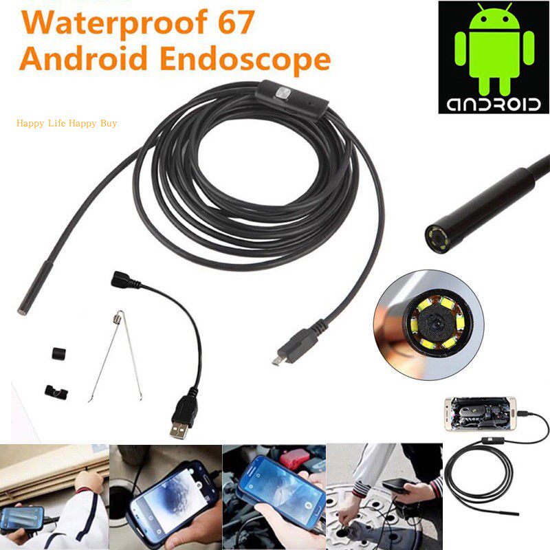 Endoscope 5 5mm Inspection Camera Android Laptop Borescope