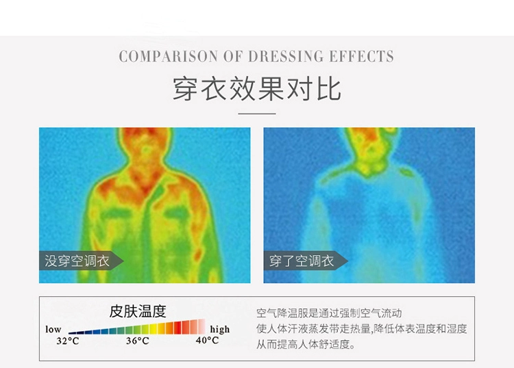 Nhẹ và thoáng khí chống nắng quần áo quạt quần áo làm mát điều hòa không khí quần áo nam sạc điện lạnh du lịch da quần áo mùa hè ngoài trời quần áo bảo hộ lao dộng áo bảo hộ