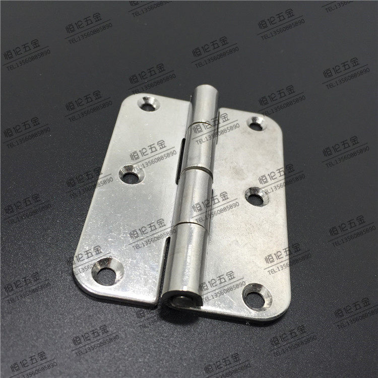 3 inch 304 stainless steel hinge 70*50 rounded hinge industrial food machinery assembly line equipment box door hinge