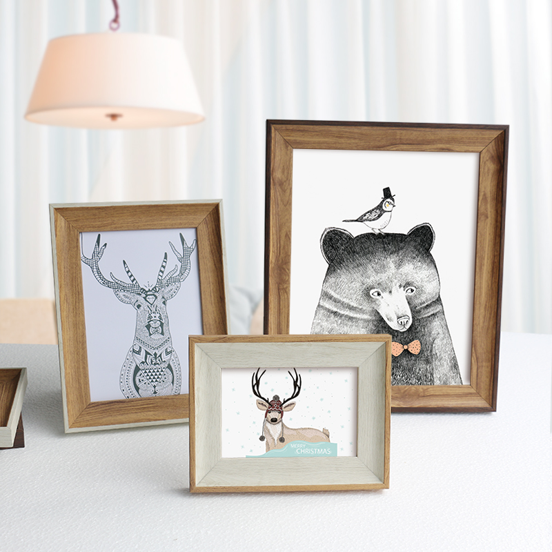 American wedding photo frame table 5 inch 6 inch 7 inch 8 inch 10 inch 12 inch A4 custom Large European style picture frame customized hanging wall