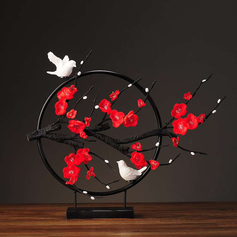 Chinese iron pie piece fittings home decorations creative bird Xuan shutdown TV cabinet office soft-fashioned Zen furnishings