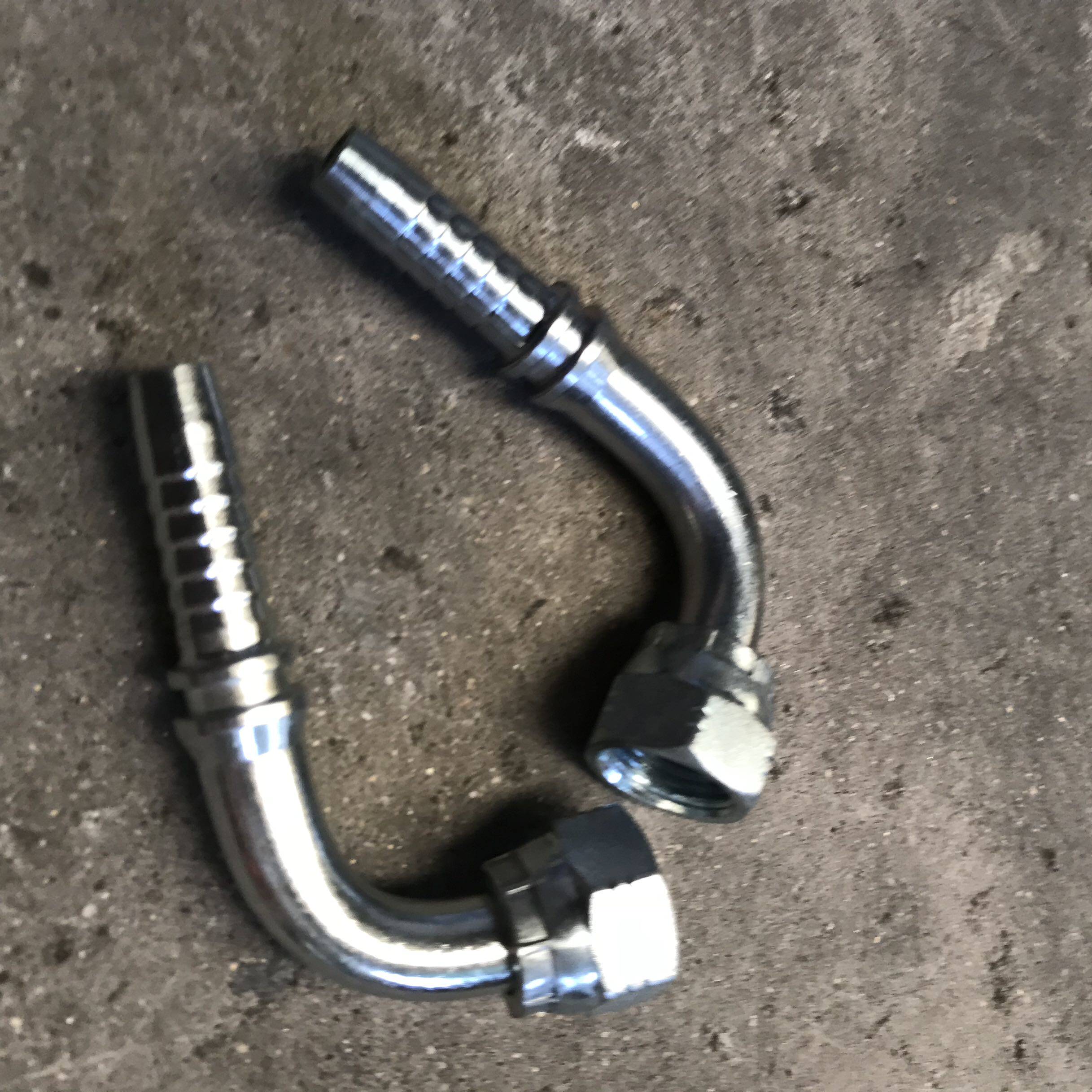 Closed hose joint Hydraulic hose joint for wire woven hose joint