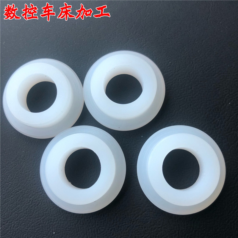 Processing custom nylon bushing self-lubricating wear-resistant bushing pa66 nylon rod nylon bushing T-type flange bushing