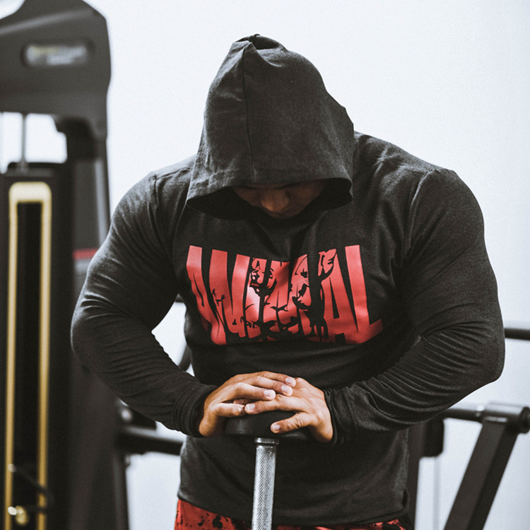 Autumn Winter New Fitness Suit Tight Fit Men Long Sleeves Hygroscopic Perspiration Breathable T-shirt Running Training Ground Sweatshirt