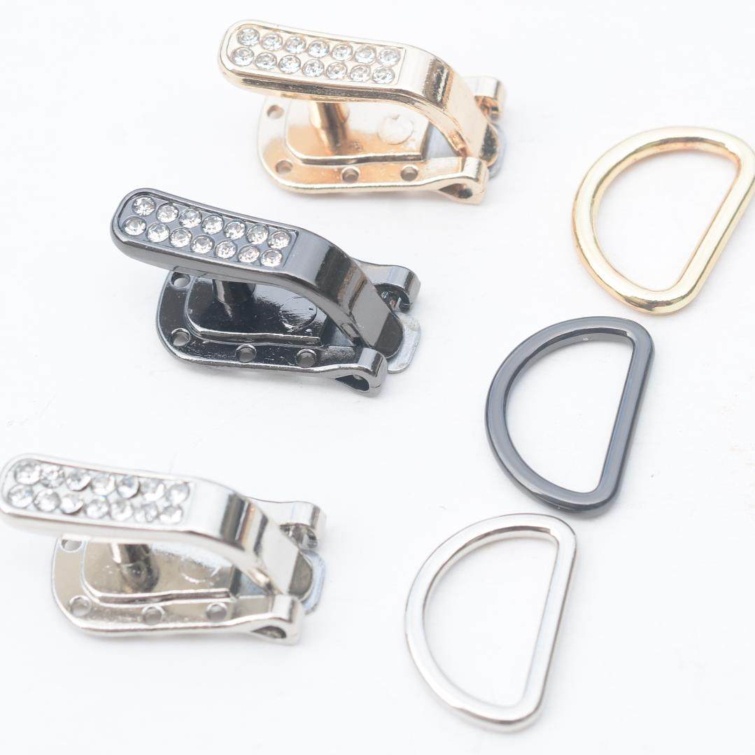 High-end metal buckle inlaid with water mink leather large coat button Duckbill Button Concealed for female clothing Leather Grass with Bow Clasp Hatchback