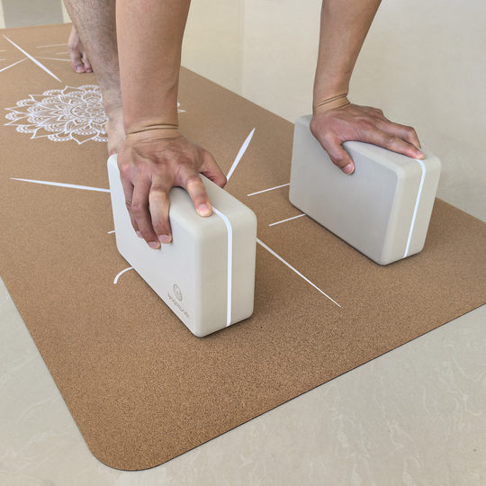 升级圆角瑜伽砖高密度舞蹈砖专业级EVA砖加厚砖yoga block可定log