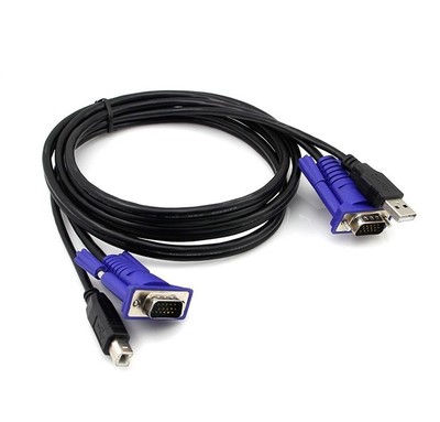 KVM switcher USB connector KVM Dual combined line USB print line VGA line special line connection line 1 5 m