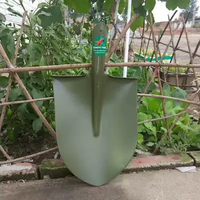 Shovel Agricultural tools Outdoor earth digging tree flood prevention and fire fighting tree planting steel shovel Locust shovel Steel shovel pointed shovel square artifact