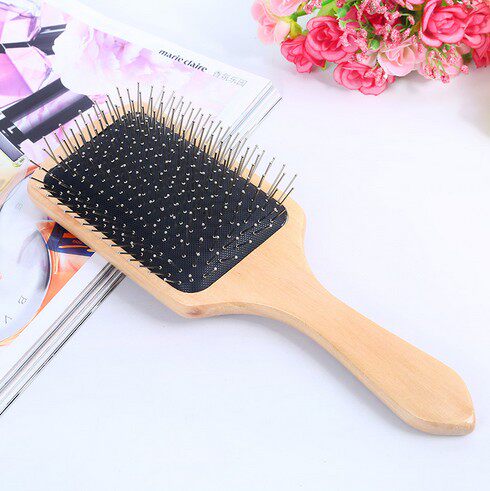Wig Steel Comb Beauty Makeup Tool Log Large Board Air Bag Wide Teeth Flat Massage Cishair Comb Steel Needle Comb-Taobao
