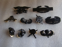 American badge ACU skill chapter metal badge seal landing epaulette badge Black