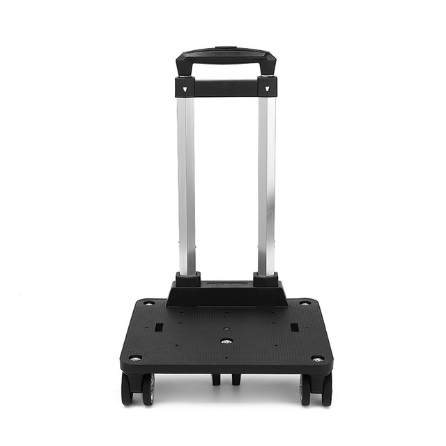 ກະເປົາເປ້ນັກຮຽນ Universal schoolbag trolley rack accessories aluminium alloy trolley foldable universal wheel trolley