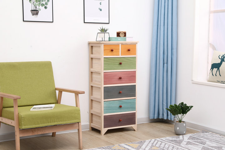 30 cm tủ góc tủ gỗ đầu giường ngăn kéo hẹp lưu trữ khe giá 30cm bảng nhỏ rộng - Buồng tủ vải quần áo