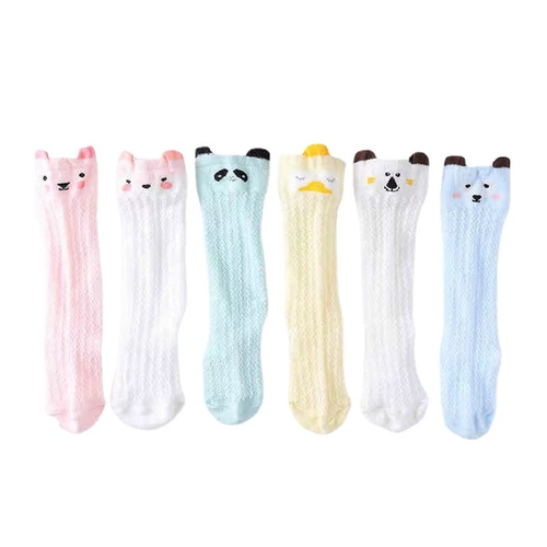 Детские носки, летнее хлопковое средство от комаров для раннего возраста, летние тонкие гольфы, длина миди