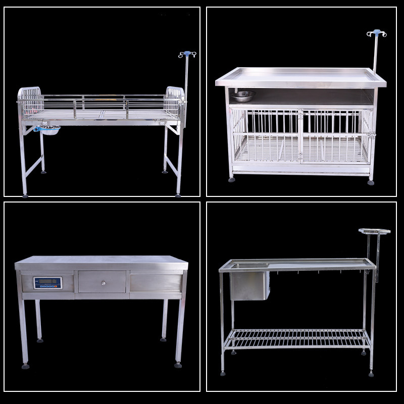 Pet Store Hospital Apparatus Pet Surgery Desk Medical Desk Appliance Cart Infusion Bed Medical Claim Medical Cage Surgery Table