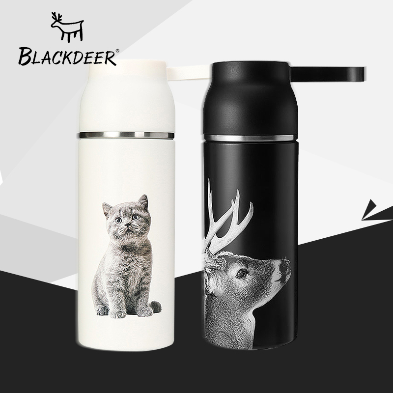 Black deer XS pixel stainless steel insulated cup 316 portable outdoor insulation with water glass male and female personality kettle