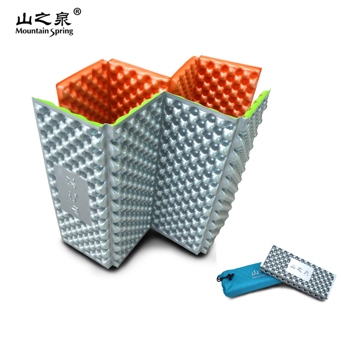 Mountain spring aluminum foil small cushion egg trough egg nest Cold insulation Portable foldable children's adult moisture proof cushion cushion