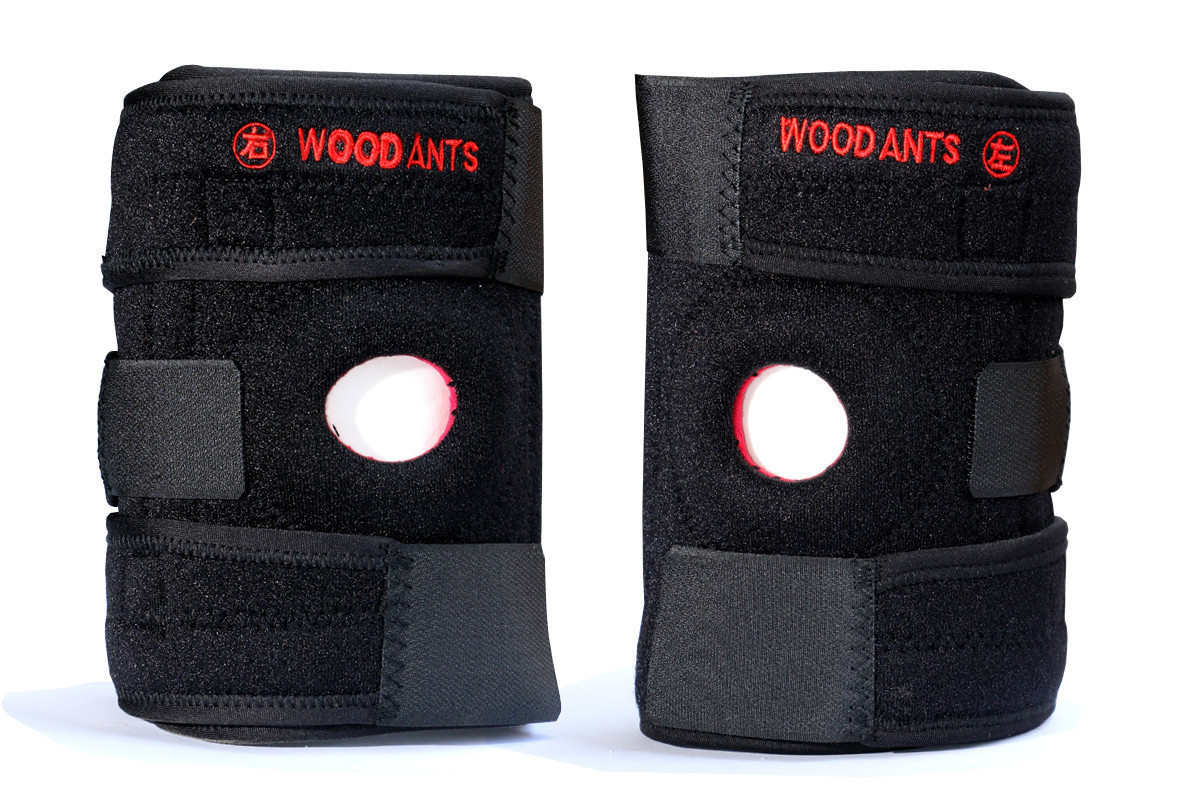 WOOD ANTS professional mountaineering knee pads 4 springs double stop slip breathable warm climbing protective gear knee pads