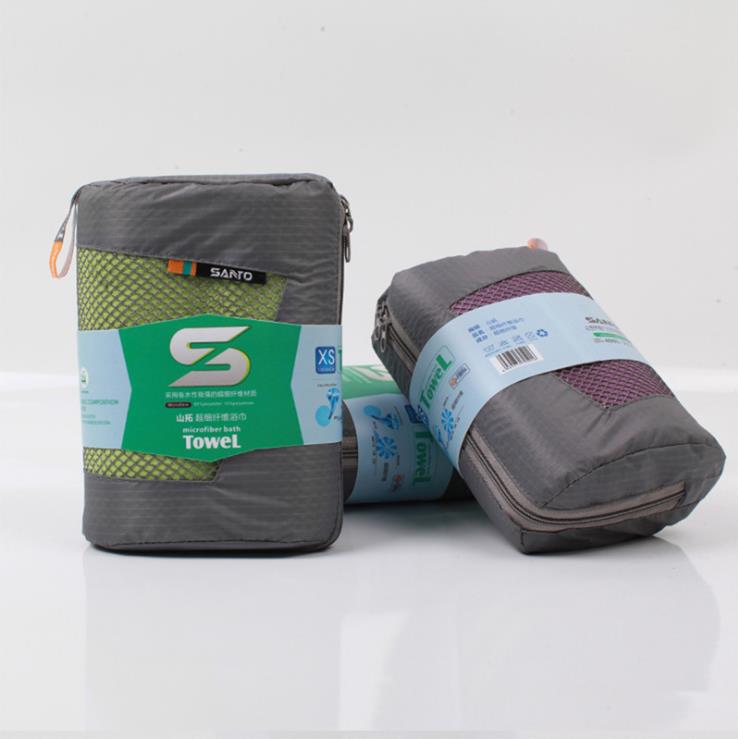 SANTO Microfiber outdoor quick-drying towel Sports travel moisture wicking quick-drying hand towel Bath towel