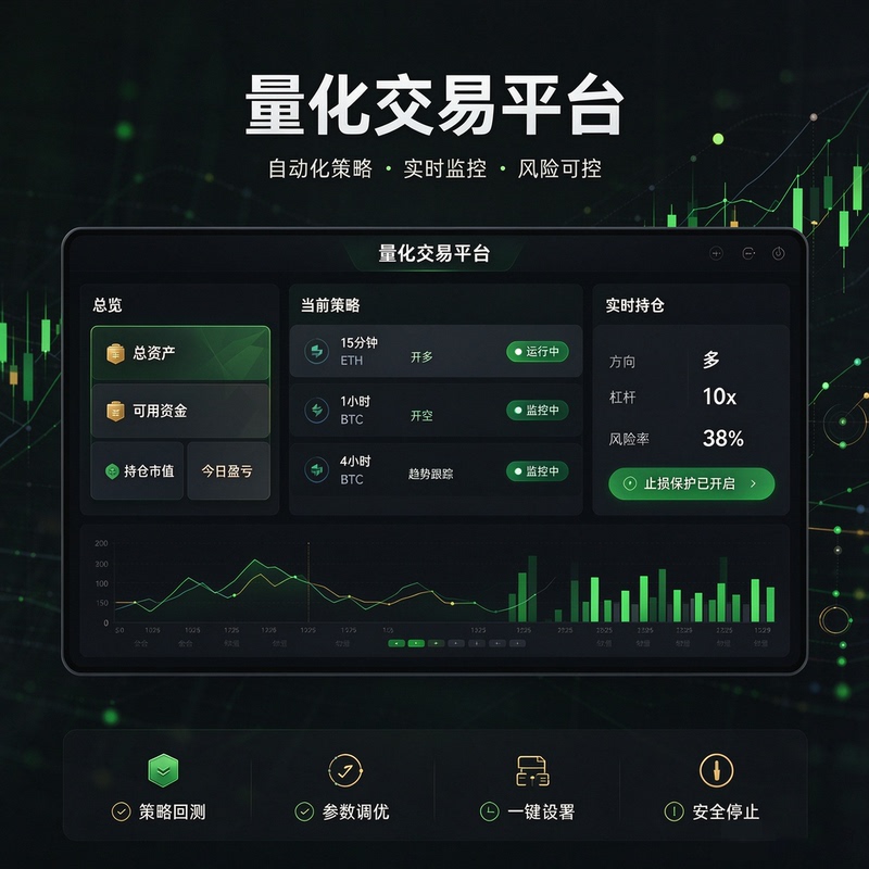 Ether Virtual Coin Quantitative Trading Contracts, Fully Automatic Ai Indicator Strategies, Trailing Stops, High-Frequency Backtesting