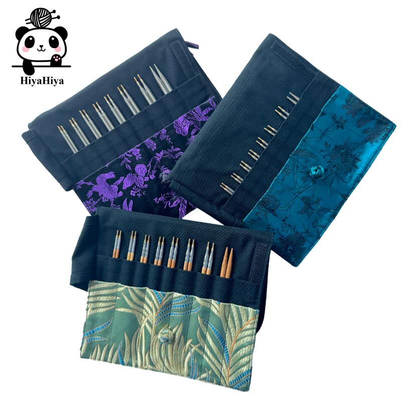 360 Rotating Cord Bamboo Needle/Steel Needle Hiyahiya 8-Needle Detachable Circular Knitting Needle Set for Handmade Sweaters