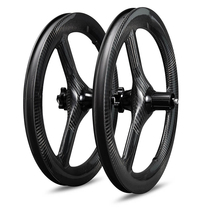 2021 3K diagonal grain 16 inch 16inch 349 23mm Carbon fiber children balance car folding wheel set