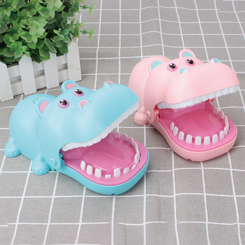 Mega River Horse Bite Finger Creative Gift Alligator by Tooth Fun Shark Whole People Meet Parent-child Interactive Toys