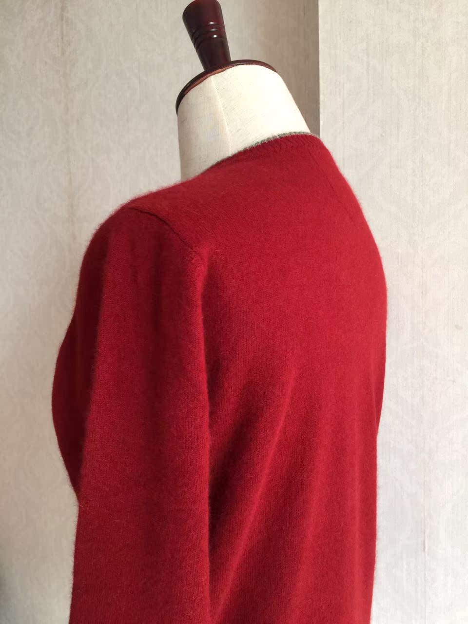 Giải phóng mặt bằng áo len nam cổ chữ V nhỏ Áo len cashmere - Áo len Cashmere áo thun dài tay nam