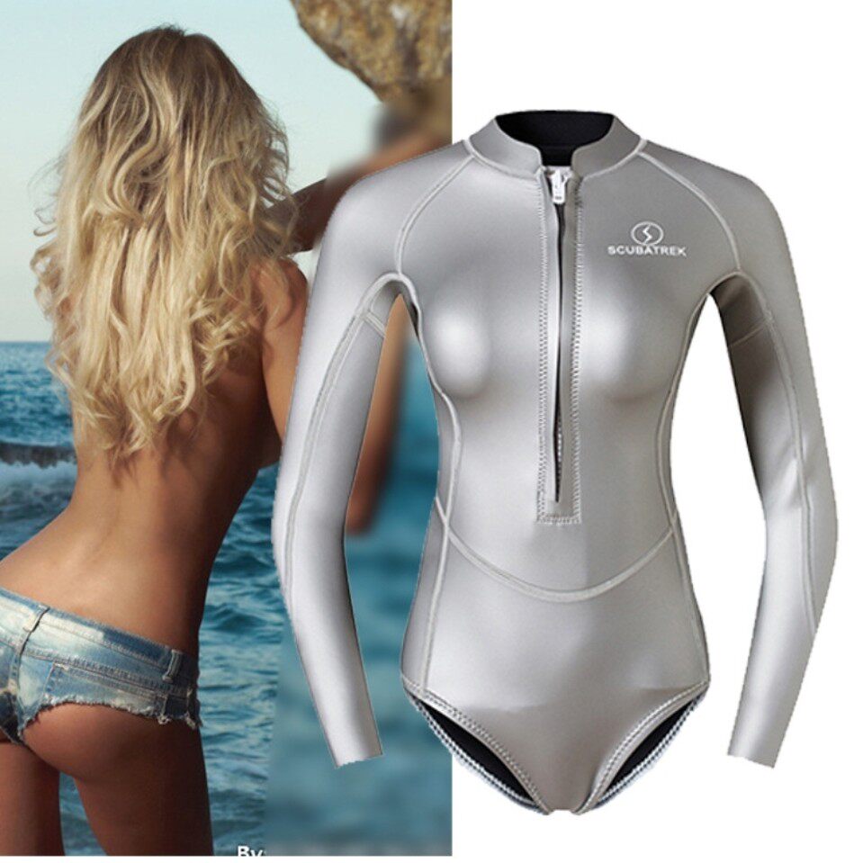 Female Tandem Swimsuit Bikini Suit Diving Suit Long Drum Socks Wet Suit Surf Snorkeling Insulation Speed Dry Sexy