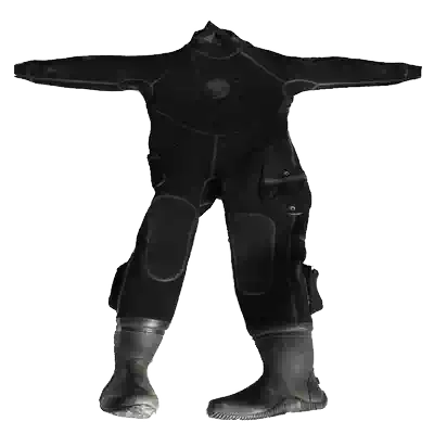 Full dry diving suit warm clothing waterproof salvage rescue cleaning project wear-resistant comfortable soft and flexible factory direct sales